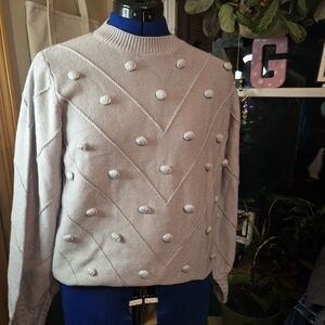 Simplee Apparel Light Gray Textured Sweater